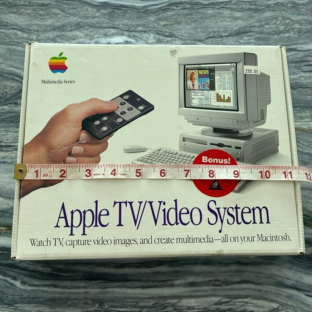 Vintage Apple TV Video System Original BOX ONLY M2896LL/A Macintosh Multimedia